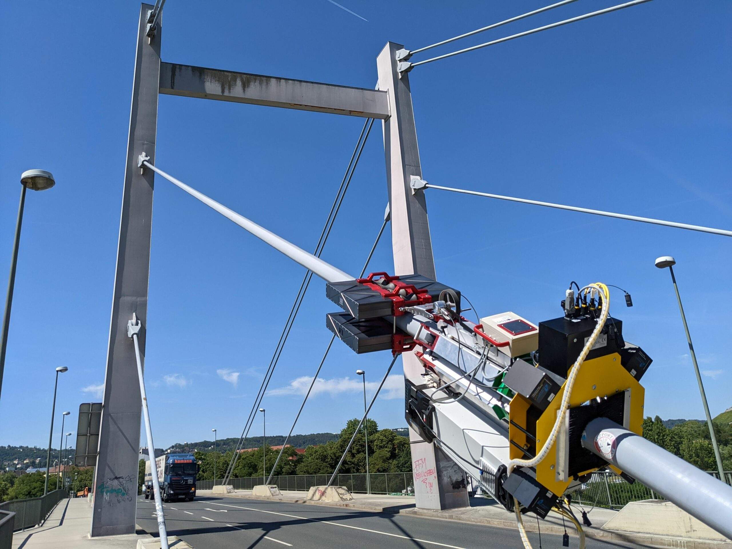 Bridge rope inspection MRT+VI+roboter