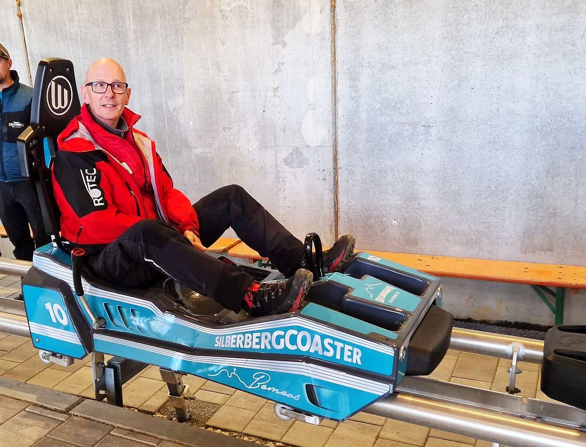 Magnetinduktive Seilprüfung an der Zipline im Harz mit ROPESYS Seilprüfgerät über dem Rappbodetal