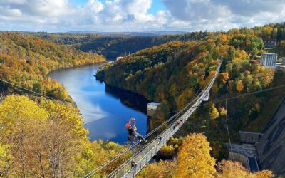 Magnetinduktive Seilprüfung an der Zipline im Harz