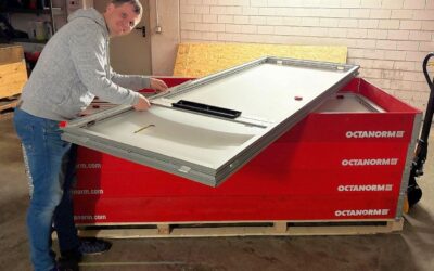 Probeaufbau Messe Mountain Planet