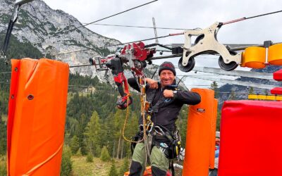 Stoderzinken Zipline Cable Inspection